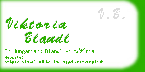 viktoria blandl business card